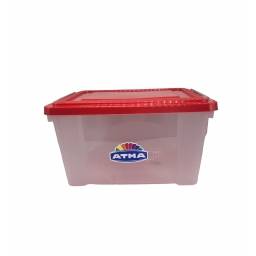 Caja Organizadora con tapa 18 Lts Praga chica 39x29x22.5 cm Plstico Atma