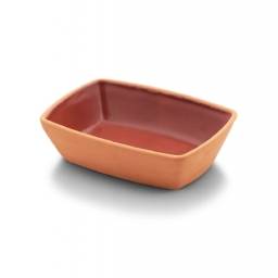 Bowl rectangular 170 ml 13x9x4 cm Cermica terracota Via Pot - 170 ML.