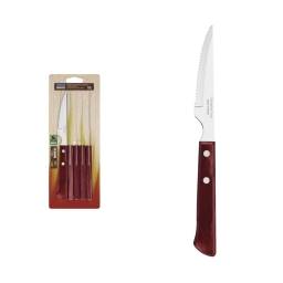 Cuchillo para asado Madera roja Polywood Tramontina Set x6