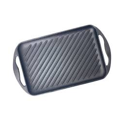 Plancha grill de hierro con asa 38x21x3cm