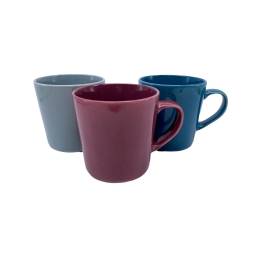 Taza mug cermica 370 ml colores surtidos