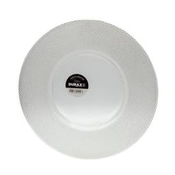 Plato llano de Vidrio 24 cm Gema Durax