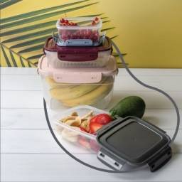 Tupper cuadrado de 900 ml Cook&Lock Colores surtidos Bager