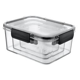 Tupper rectangular de 950 ml Aqua Cryst con Silicona Bager