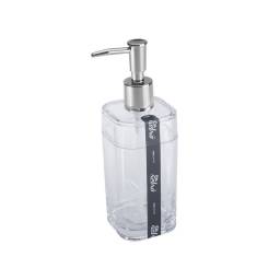 Dispensador de jabon plstico 290ml Cristal Splash Coza