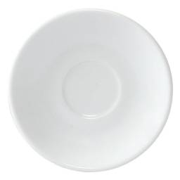 Plato para caf 12 cm Porcelana Blanco