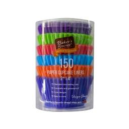 Molde para Muffins de Papel 5x3.5 cm Set x150 Pzas Colore surtido Baker's Secret