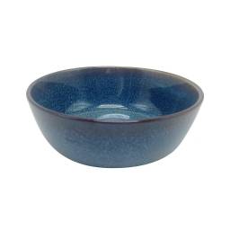 Bowl de Cermica 14 cm Azul Organic - 400 ML.