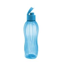 Botella Sport plsticas con tapn 600 ml Celeste