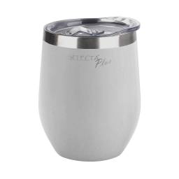 Mate Vaso Trmico 350 ml C/Tapa de Acero inox Blanco