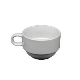 Taza de T� 220 ml Cer�mica Blanca BG Kit x6