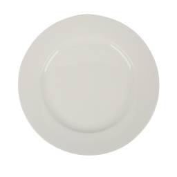 Plato llano 28 cm con ala Cer�mica Vanilla