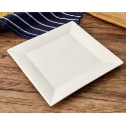 Plato cudrado de Cermica 25 cm Goldsky