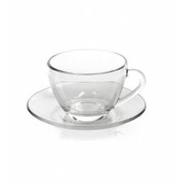 Taza de T con Platillo 240 ml de Vidrio Astral Duralex