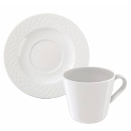 Taza de Te y platillo 185ML Porcelana INGRID Tramontina