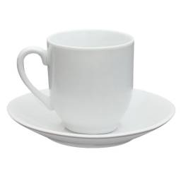Taza de café con plato 70 ml Porcelana Ingrid Tramontina