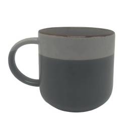 TAZA MUG  325 ML CERMICA  BEIGE/AZUL SELECTA