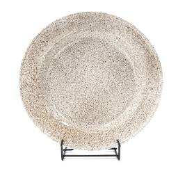 Plato de Acero vitrificado 26 cm marrn Macuira