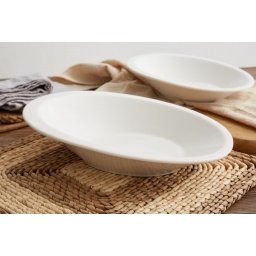 Fuente oval de Cermica 32x22.5x4.5 cm Goldsky
