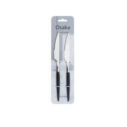 Cuchillo de Mesa 23 cm en Acero Inoxidable Osaka Set x 2