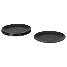 Plato para Postre 20 cm de Cermica Ibiza Negro