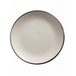 Plato de Postre 21.6 cm Cermica Rstico Blanco