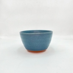 Bowl 15 cm Azul con base marrn