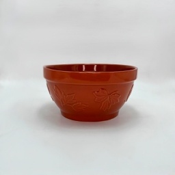 Bowl 600 ml 18 cm Marron Textura Hojas