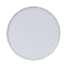 Plato de mesa 27cm Cermica Borde Recto Blanco