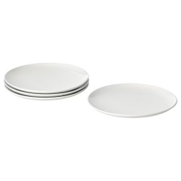 Plato de Mesa 26 cm Ibiza Cermica Blanca