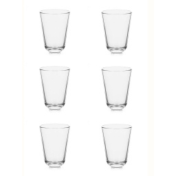 Vaso de Vidrio 390 ml Calypso Crisa kit x6