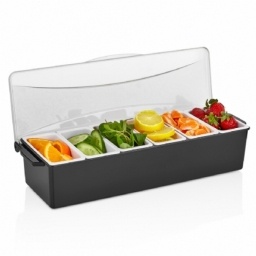 Topinera Rectangular con Tapa de 6 Divisiones en Policarbonato Mis�n Place