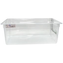 Fuente Cuba Gastronmica GN 11 20cm 24Lts Policarbonato Transparente