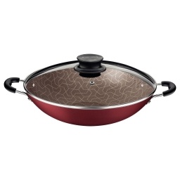 Wok 36 cm con tapa de vidrio Paris Tramontina