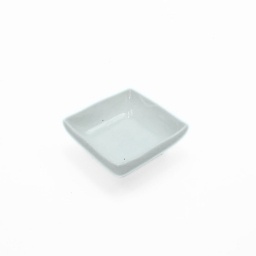 Ramequin cuadrado 7.2x2.5 cm Porcelana Blanca Selecta