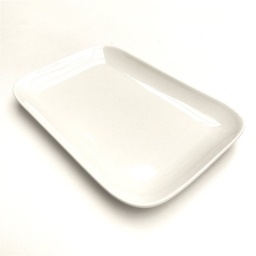 Fuente 25x16x2 cm Porcelana Blanca Selecta