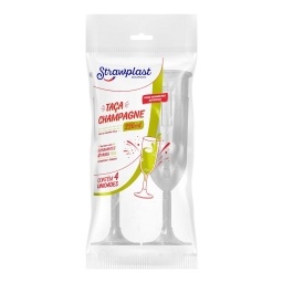 Copa 220 ml Acrlico Descartable Pack x4