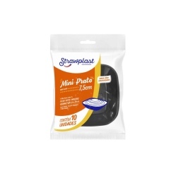 Plato Descartable Cuadrado 7.5 cm Pack x10