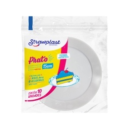 Plato Descartable Redondo 15 cm Pack x10