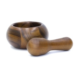 Mortero Bombe de Madera 12.5x6.5 cm Billi