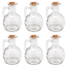 Aceitera con tapa de corcho 180ml Selecta Kit x6
