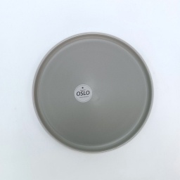 Plato de Mesa Cermica 26 cm Oslo Gris