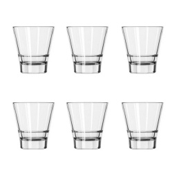 Vaso Vidrio 260 ml Novara Glassia Kit x6