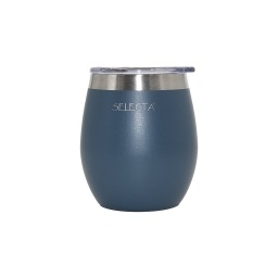 Mate 240 ml Con Tapa Doble Pared de Acero Inoxidable Azul Petrleo