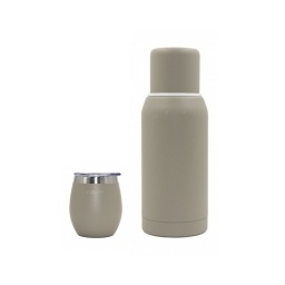 Combo Termo 750 ml y mate 250 ml Arena
