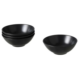 Bowl 16 cm Cer�mica Ibiza Negro Kit x6