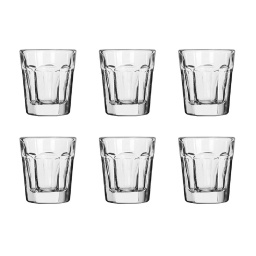 Vaso Tequilero 33 ml de Vidrio Boston Crisa Kit x6