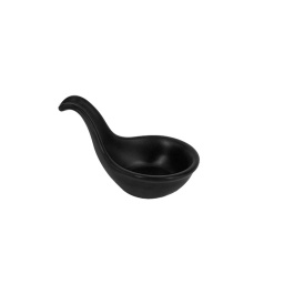 Ramequin dip cuchara 5.7 cm melamina negro