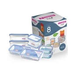 Contenedor Recipiente Hermtico Set x 8 piezas Sanremo