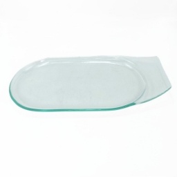 Bandeja oval con asa 31 cm de vidrio